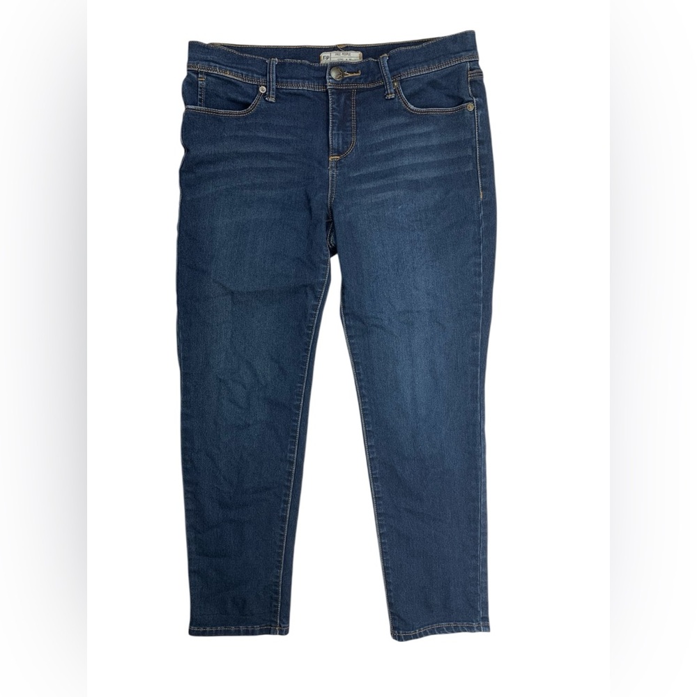 Free People Dark Blue Slim Jeans Size 29